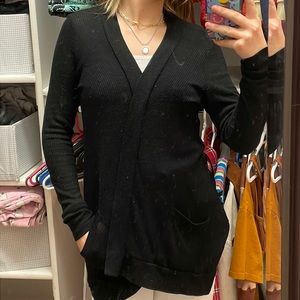 black sweater
